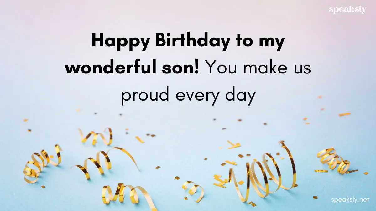 Birthday Quotes for Son Birthday wishes for Son in english